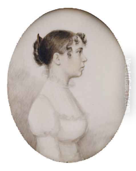 Portrait of a Lady Oil Painting by William P. Sheys