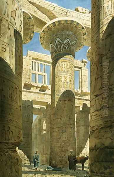 Karnak, c.1866 Oil Painting by & Benjamin W. Spiers, Richard Phene