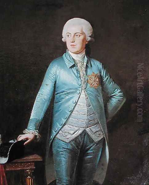 Christian VII 1749-1808 1788 Oil Painting by Heinrich Schmidt