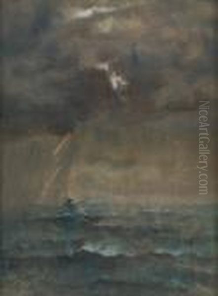 Orage En Mer Oil Painting by Aime Stevens