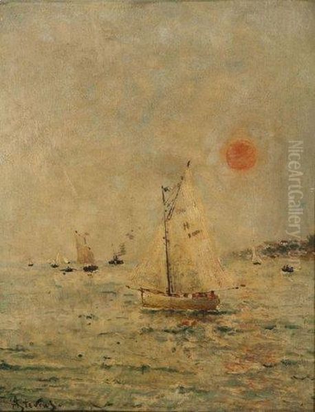 Le Havre Oil Painting by Aime Stevens