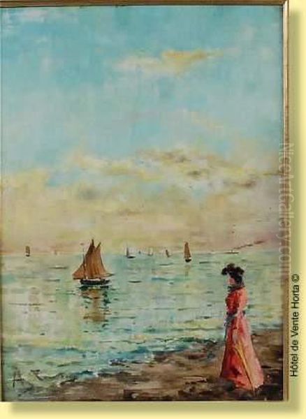 Bord De Mer Oil Painting by Aime Stevens