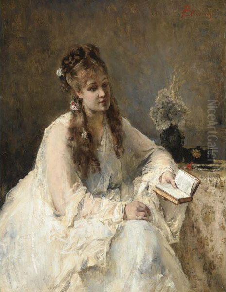 La Lecture Oil Painting by Aime Stevens