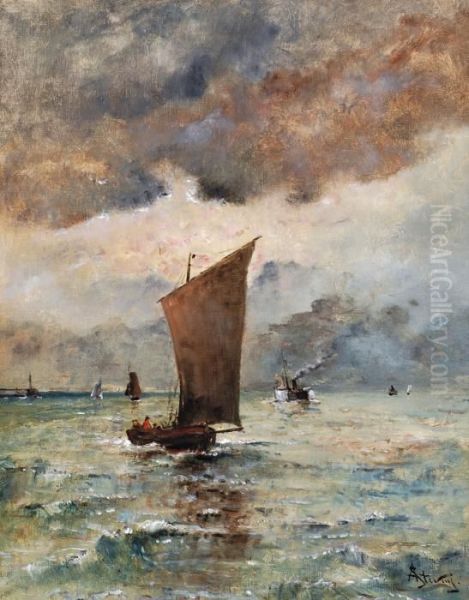 Seascape Oil Painting by Aime Stevens