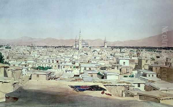 Damascus, 1844 Oil Painting by Max Schmidt