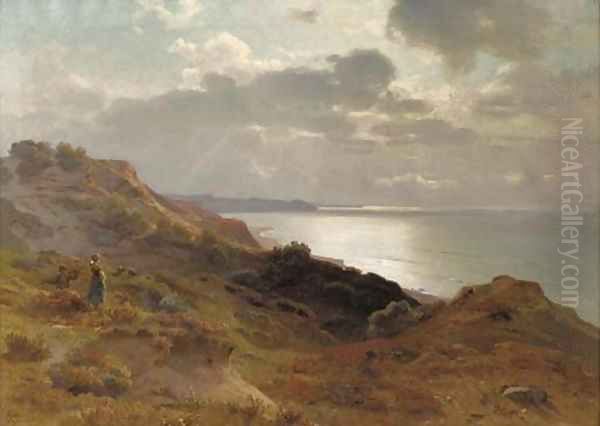 Looking out over the Ostsee Oil Painting by Max Schmidt