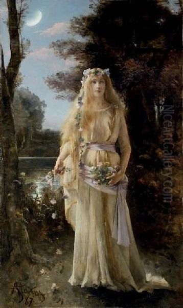 Ophelie (ophelia) Oil Painting by Aime Stevens