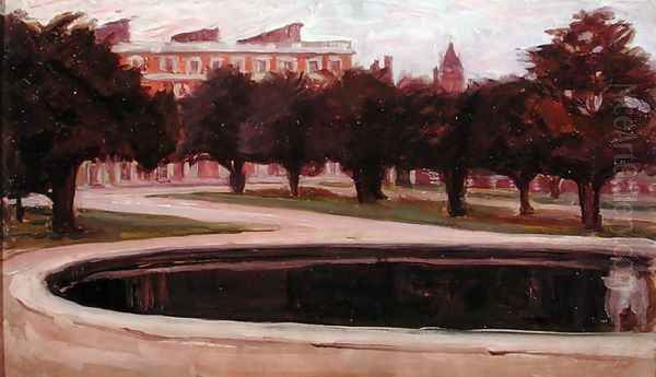 Hampton Court Palace Oil Painting by Arthur Haythorne Studd