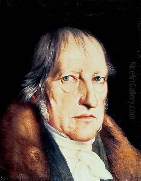 Portrait of Georg Wilhelm Friedrich Hegel 1770-1831, 1825 Oil Painting by Jacob Schlesinger