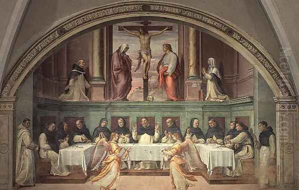 The Crucifixion, from the San Marco Refectory Oil Painting by Bartolommeo Sogliani