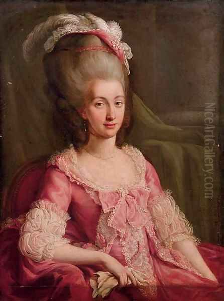 Portrait of the Comtesse d'Artois Oil Painting by French School