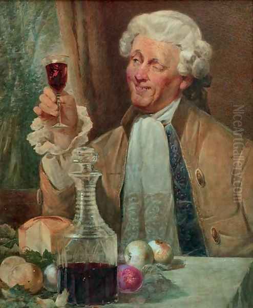 The fine wine Oil Painting by French School