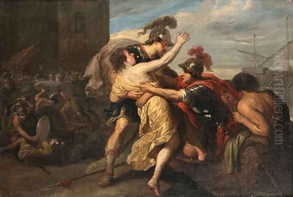 The Abduction of Helen of Troy Oil Painting by French School