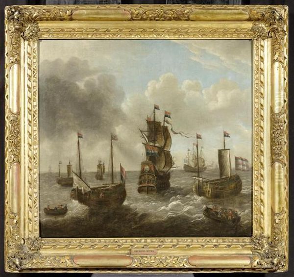 Marine Oil Painting by Abraham Storck