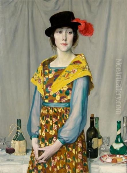 The Buffet Oil Painting by William Strang