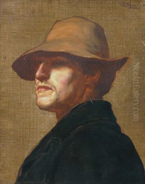 Portrait Of William Dushie Oil Painting by William Strang