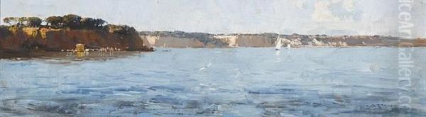 Fossil Bay, Mentone Oil Painting by Arthur Ernest Streeton