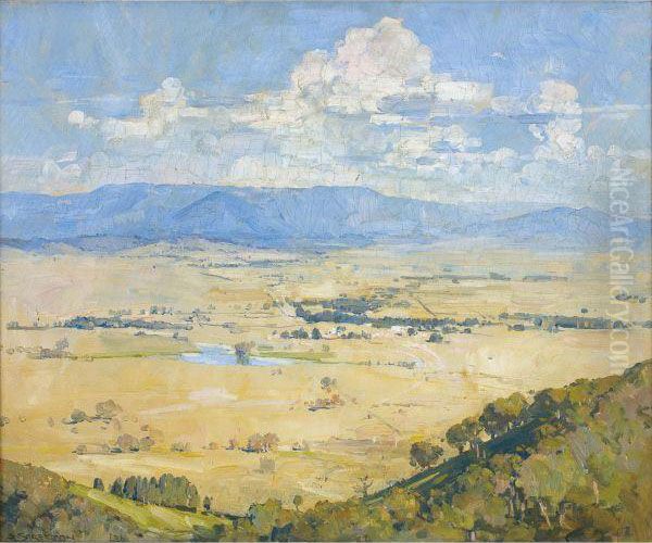 Melba's Country Oil Painting by Arthur Ernest Streeton