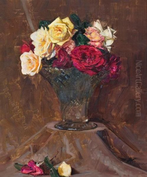 Fullbloom Oil Painting by Arthur Ernest Streeton