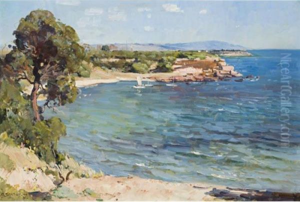 The Incoming Tide Oil Painting by Arthur Ernest Streeton