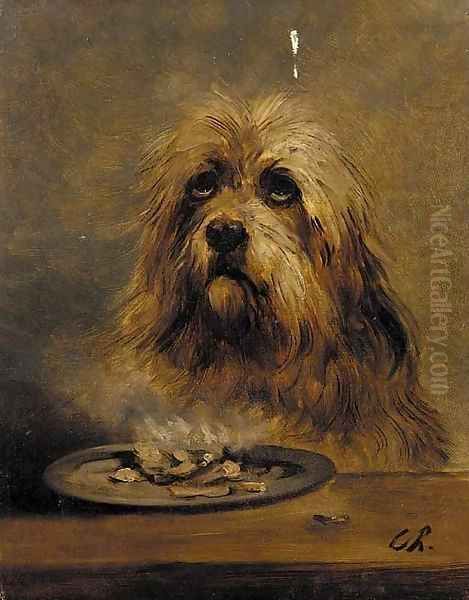 Supper time Oil Painting by French School