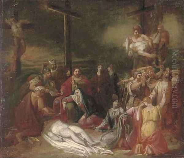 The Lamentation Oil Painting by French School