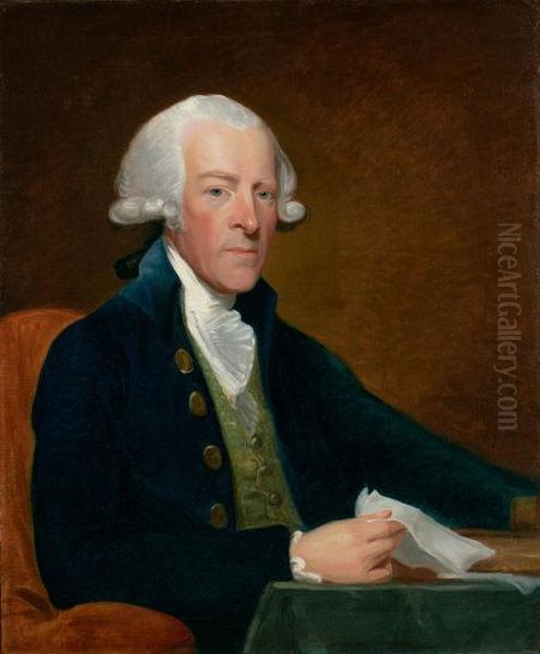 Portrait Of The Right Honorable William Brownlow Oil Painting by Gilbert Stuart