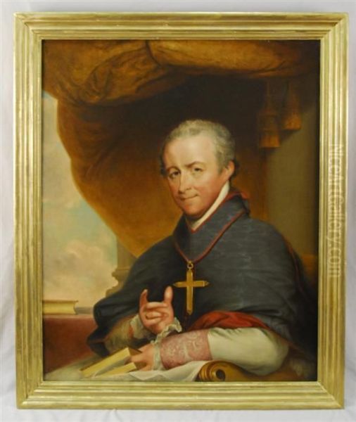 Bishop Jean-louis Lefebvre De Cheverus Oil Painting by Gilbert Stuart