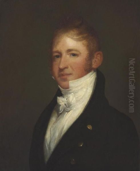 John Stevens Ellery Oil Painting by Gilbert Stuart