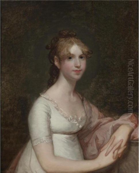 Miss Anna Powell Mason (mrs. Patrick Grant) Oil Painting by Gilbert Stuart