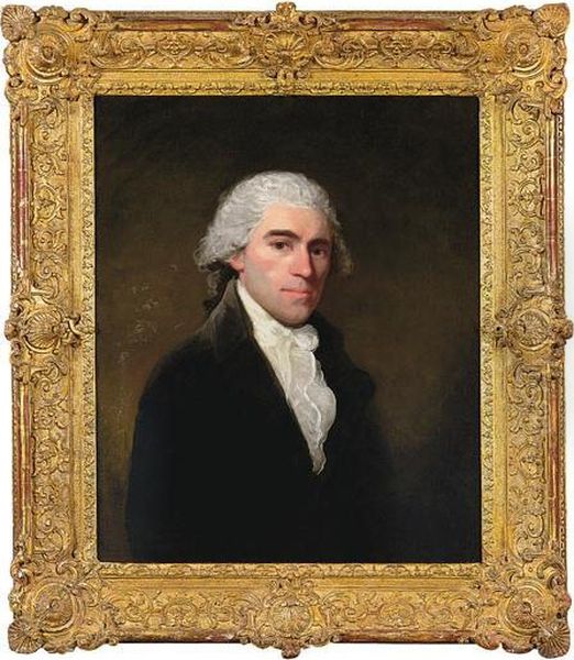 Ritratto Di Thomas Jefferson Oil Painting by Gilbert Stuart