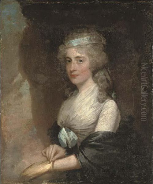 Portrait Of Charlotte Grierson, Of Rathfarnham House Oil Painting by Gilbert Stuart