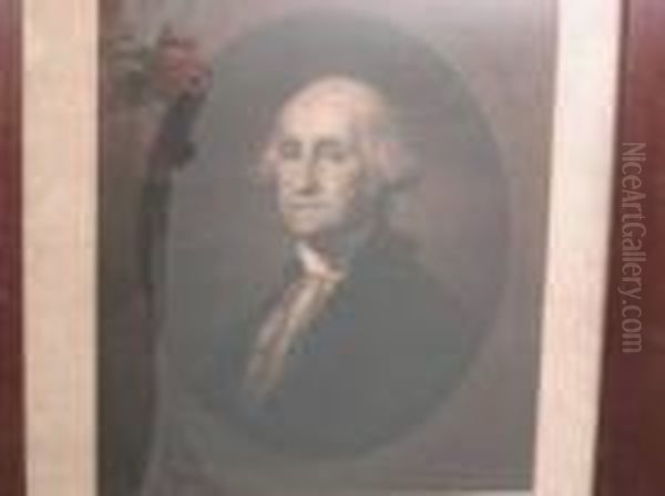 Portrait Ofgeorge Washington Copper Oil Painting by Gilbert Stuart