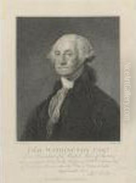 Geo. Washington Esq. Late President Of The United States Of America...... Oil Painting by Gilbert Stuart