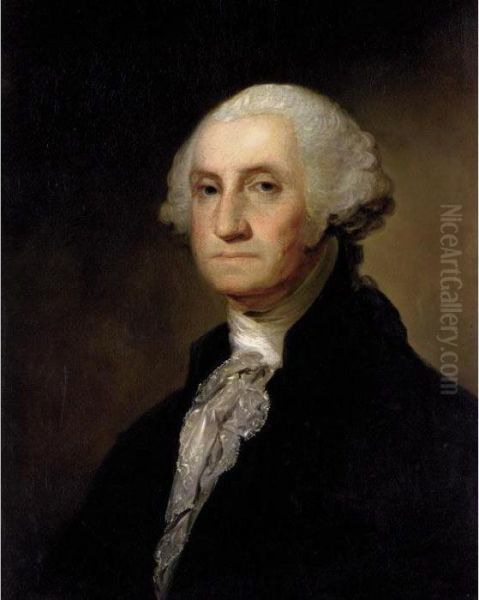 Portrait Of George Washington Oil Painting by Gilbert Stuart