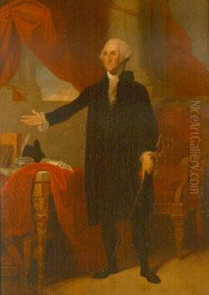 Portrait Of George Washington Oil Painting by Gilbert Stuart