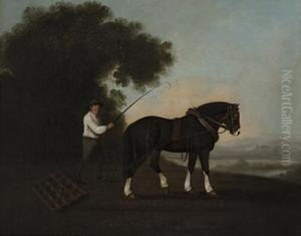 The Harrower Oil Painting by George Stubbs