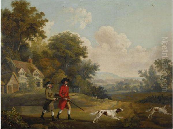 The Hunt Oil Painting by George Stubbs