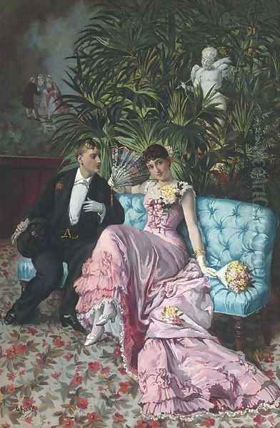 The proposal Oil Painting by French School