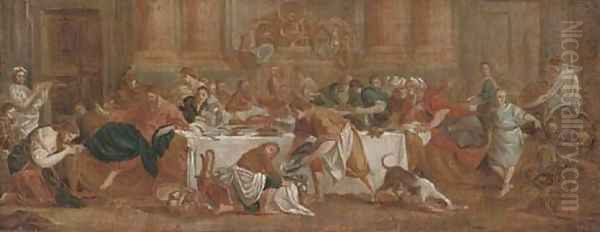 The Marriage at Cana Oil Painting by French School