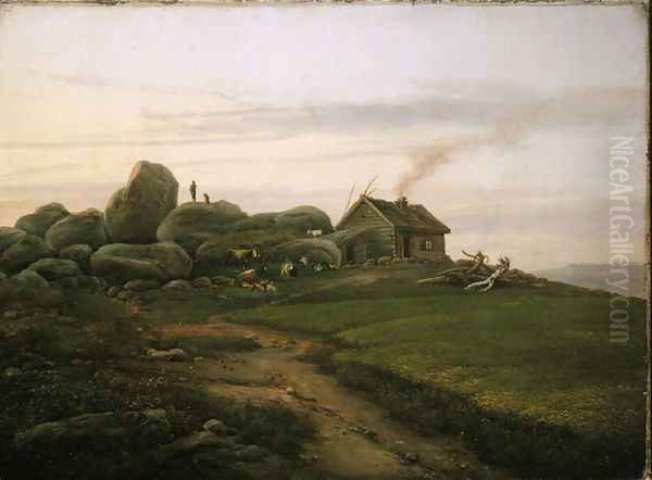 Hill Top, 1827 Oil Painting by Heinrich Stuhlmann