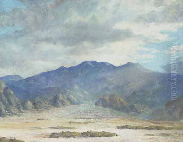 California Desert Scene Oil Painting by Harold Arthur Streator