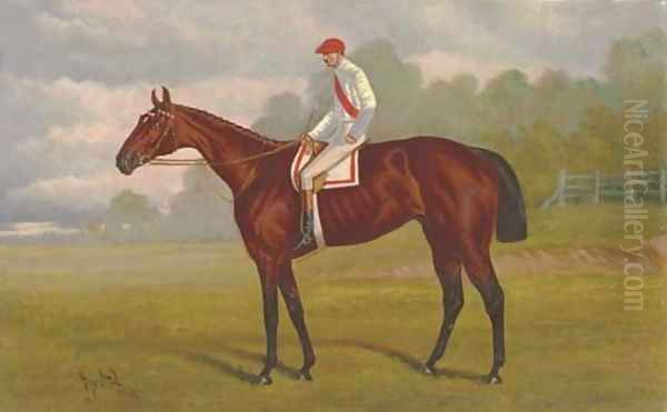 Ban Fox, with William Hayward up Oil Painting by Henry Stull