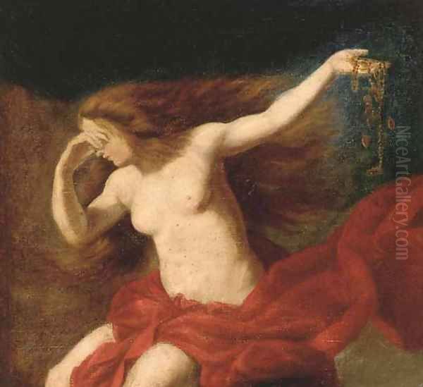 Danae, a fragment Oil Painting by Italian School