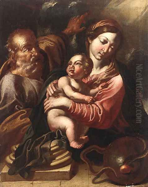 The Holy Family Oil Painting by Italian School