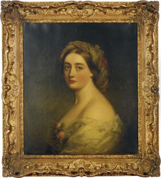 Portrait Of A Lady Oil Painting by Thomas Sully