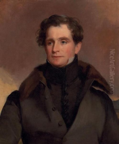 Portrait Of Major George Bender Oil Painting by Thomas Sully