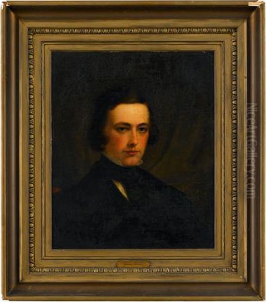 Portrait Of Henry W. Longfellow As A Young Man Oil Painting by Thomas Sully