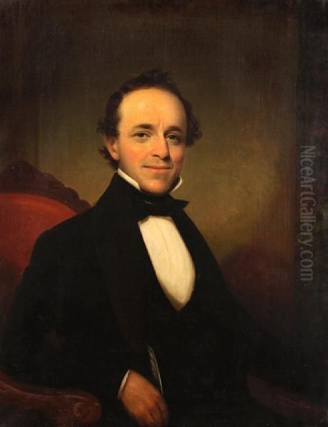 Portrait Of A Gentleman With A Quill Oil Painting by Thomas Sully