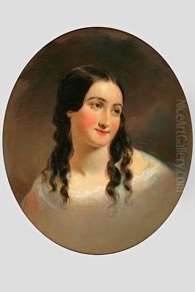 Portrait Of A Woman Oil Painting by Thomas Sully